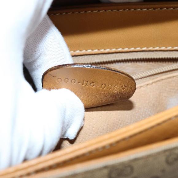 GUCCI Micro GG Supreme Hand Bag PVC Leather Beige 000 116 0089 Auth 76401 - Picture 12 of 16